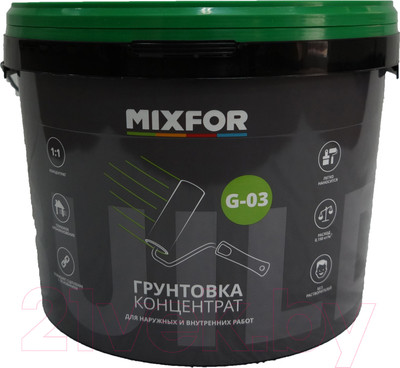 Грунтовка Mixfor G-03 акриловая концентрат 1:1 (10л)