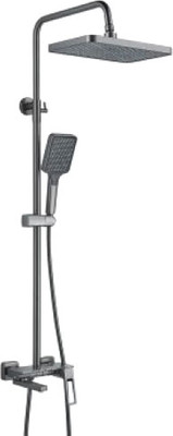 Душевая система со смесителем Shevanik S6826T (оружейная сталь)