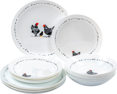 Набор тарелок Luminarc Diwali Paulette V9388 (18шт)