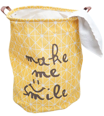 Корзина для белья Solmax&Home NH56609 (желтый)