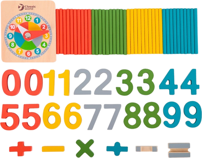 Касса счетных материалов Classic World Занимательная математика / CW54563