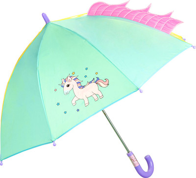 Зонт-трость Solmax&Kids Единорог / SM90584 (голубой)