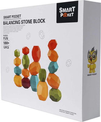 Развивающий игровой набор Solmax&Kids Речные камни Балансиры 12 камушков / SM06838