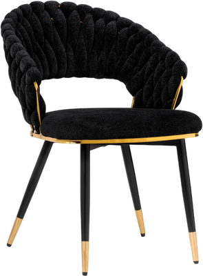 Стул Woodville Rakel (черный/золотой)