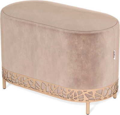 Банкетка Sheffilton SHT-B21-1 (латте/кофейный микровелюр/металл)