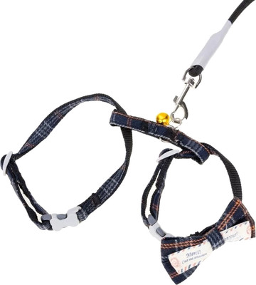 Шлея с поводком Solmax&Zoo MUZ99280 (синий)