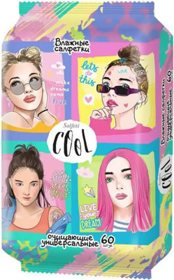 Влажные салфетки Salfeti Cool универсальные (60шт)