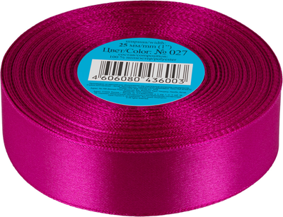 Лента декоративная Фирма Гамма 25мм (1") 33м №027 (светло-лиловый)