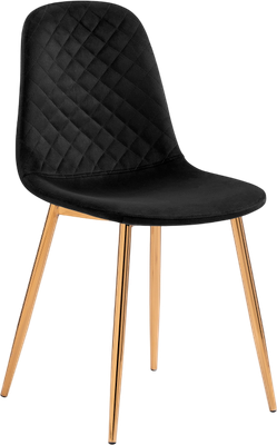 Стул Woodville Dabl (черный/золотой)