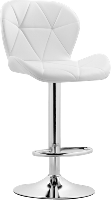 Стул барный Woodville Trio (белый/хром)