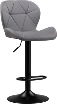 Стул барный Woodville Trio (светло-серый/черный)