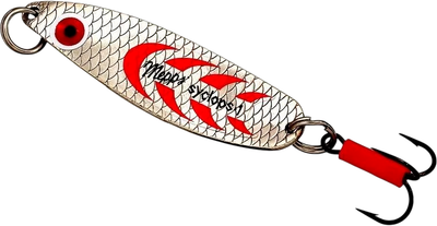 Блесна Mepps Syclops Silver/Red / 529600 (12г)