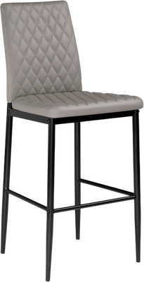 Стул барный Woodville Teon (серый/черный)