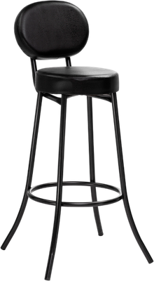 Стул барный Woodville Satearant (черный полимер/темный мусс)