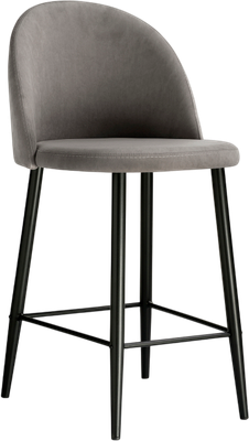 Стул барный Woodville Амизуре (темно-серый/черный матовый)