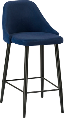 Стул барный Woodville Джама (темно-синий/черный матовый)