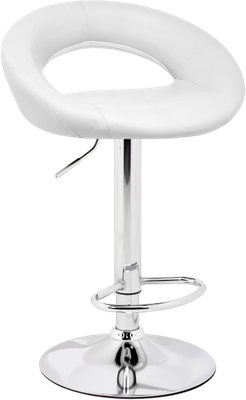 Стул барный Woodville Oazis (белый/хром)