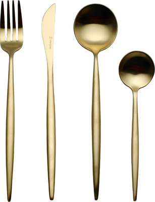 Набор столовых приборов Liberty Jones Globe / LJ0000384 (16шт, матовое золото)
