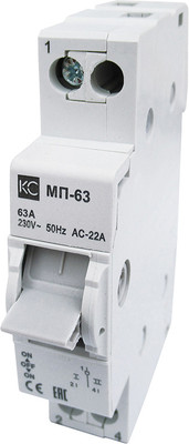 Переключатель КС МП-63 1P 63А КС / 98605