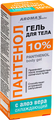 Гель для тела Aroma Saules Пантенол 10% охлаждающий с алоэ вера (100мл)