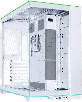 Корпус для компьютера Lian Li O11 Dynamic EVO RGB E-ATX / G99.O11DERGBW.00 (белый, без БП)