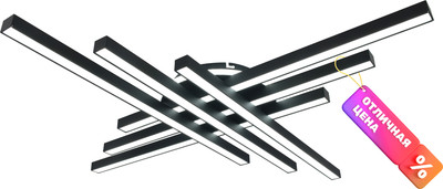 Потолочный светильник Mirastyle XL-60034/6+1S BK