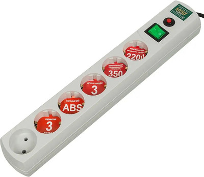 Сетевой фильтр Most LRG 6-3-Б (белый)