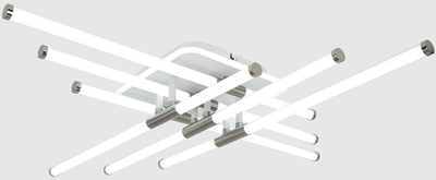 Потолочный светильник Mirastyle XL-60268B-6+1 WT+Nickel