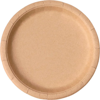 Набор одноразовых тарелок ИнтроПластика Крафт новый 180мм (2x50шт)