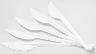 Набор одноразовых ножей ИнтроПластика Премиум (3x100шт, белый)