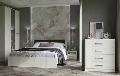 Комплект мебели для спальни Евва Милан 1.1 (ясень снежный)