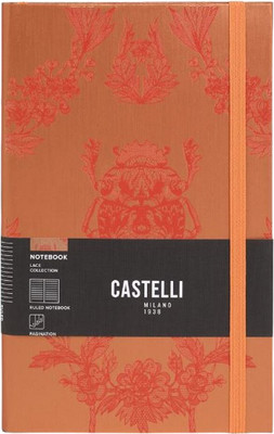 Блокнот CASTELLI Lace Beetle / 0QO4LD-171 (96л, оранжевый)