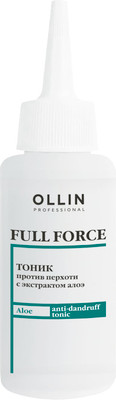 Тоник для волос Ollin Professional Full Force против перхоти с экстрактом алоэ (80мл)