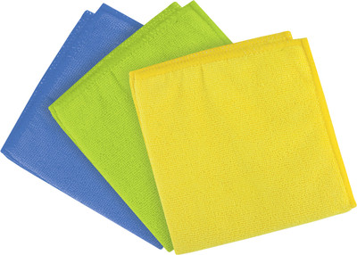 Набор салфеток хозяйственных Laima Универсальные / 601243 (3шт, синий/зеленый/желтый)