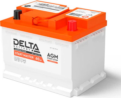 Автомобильный аккумулятор DELTA Battery AGM R+ (60 А/ч)