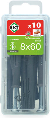 Дюбель-гвоздь ЕКТ 8х60 / B009150 (10шт)