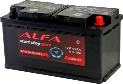 Автомобильный аккумулятор ALFA battery AGM R+ 850A / AGM-L5 (95 А/ч)