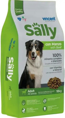 Сухой корм для собак Vincent Adult Manzo с говядиной (10кг)