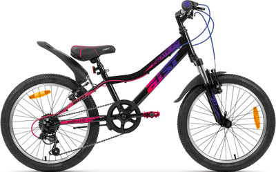 Детский велосипед AIST Pirate 2.0 20 2025 (черный/синий, разобранный, в коробке)