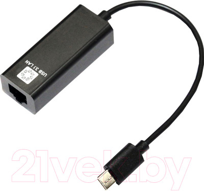 Сетевой адаптер 5bites UA3C-45-08BK (0.1м, черный)