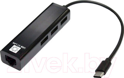 Сетевой адаптер 5bites UA3C-45-09BK (0.1м, черный)