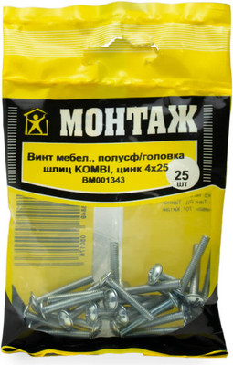 Винт Монтаж 4х25 / BM001343 (25шт)