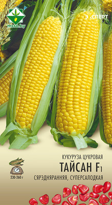Семена МинскСортСемОвощ Кукуруза. Тайсон Эксперт сахарная F1 (3г)