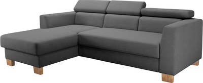 Диван угловой Sonit Cosmo Левый (River 06/сталь)