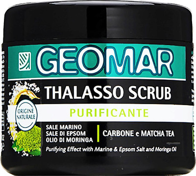 Скраб антицеллюлитный Geomar с черной солью и растительным углем (600г)