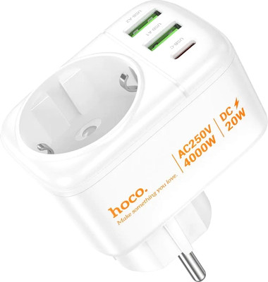 Электроразветвитель Hoco AC26 (белый)