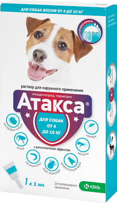 Капли от блох KRKA Атакса (1мл)