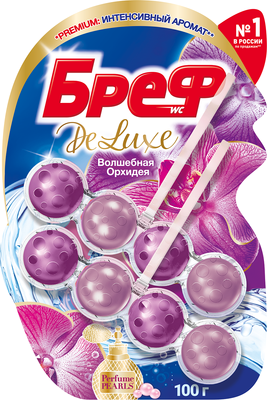 Чистящее средство для унитаза Бреф ДеЛюкс Волшебная Орхидея (2x50г)