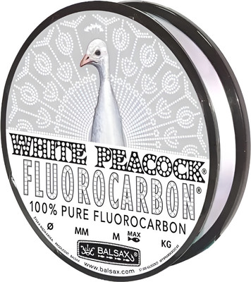 Леска флюорокарбоновая Balsax Fluorocarbon White Peacock 0.40мм (100м)