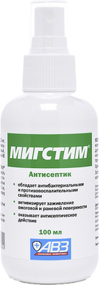 Антисептическое средство для животных Агроветзащита Мигстим (100мл)
